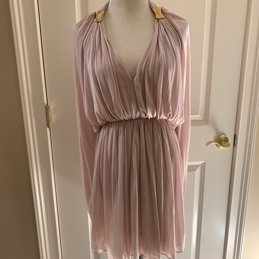 Halston NWT Beautiful Blush Dress.  IT36